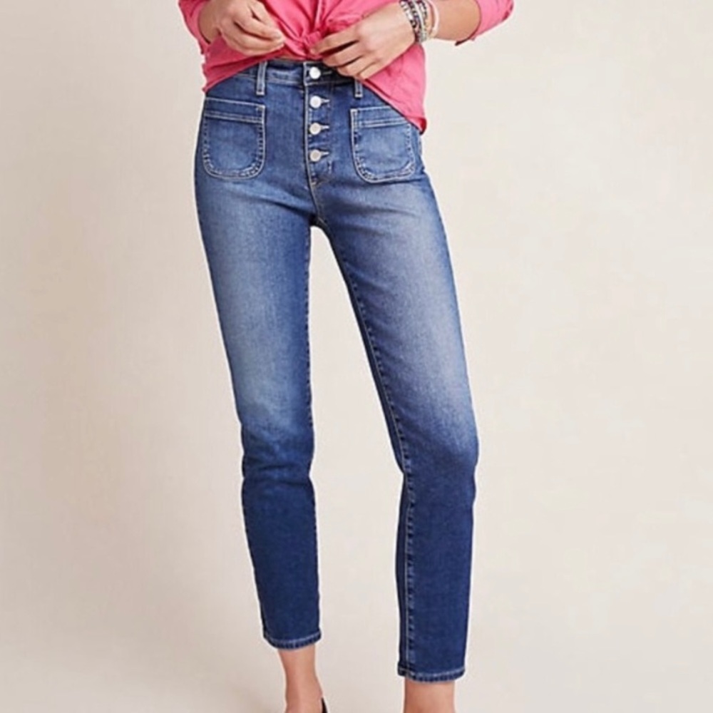 Anthropologie AG Stevie High-Rise Pocket Jeans